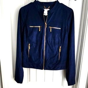 Julie Brown Dark Blue Zip Up Jacket- Size 4